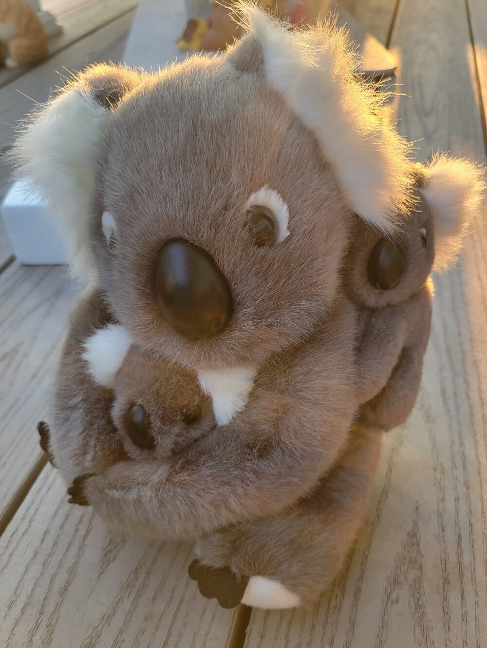 Plush Kids Stuffed Animal Hand Warmer - Gray and White
